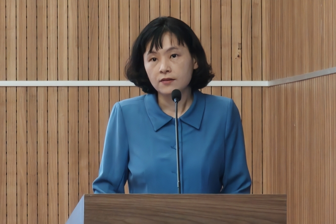 Bà Tô Thị Thu Hương, Giám đốc Trung tâm Chứng thực điện tử quốc gia. Ảnh: Trọng Đạt
