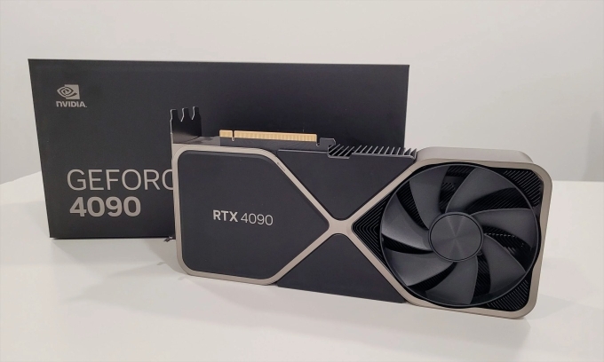 Card đồ họa GeForce RTX 4090 của Nvidia.