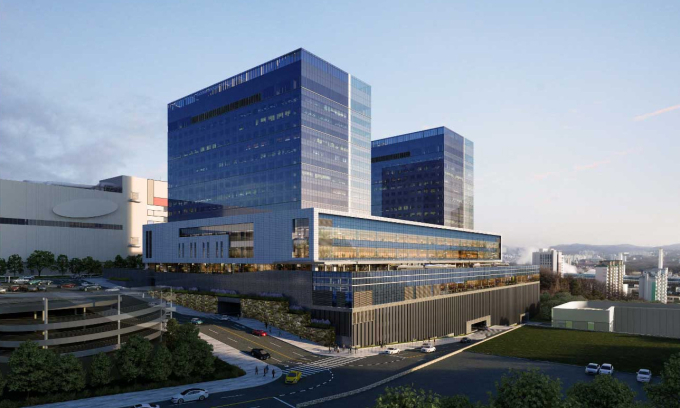 Một góc nhà máy Samsung, chaebol hàng đầu của Hàn Quốc, ở Giheung.