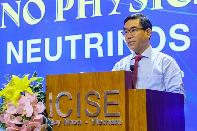 Tiến sĩ Nguyễn Hữu Hà, Phó giám đốc Sở Khoa học Công nghệ tỉnh Gia Lai phát biểu tại hội nghị.