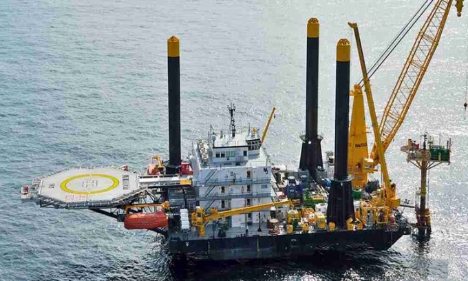 Tàu Liftboat Robert dùng cho chuyến thám hiểm Expedition 501. Ảnh: Seacor Marine