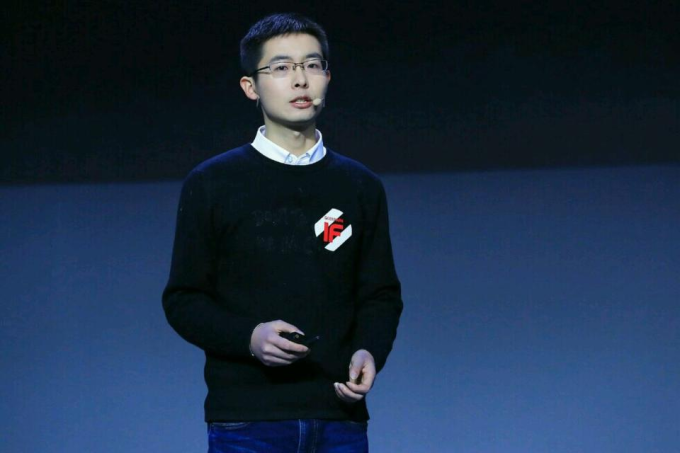 Wang Xingxing tại một sự kiện của Unitree.